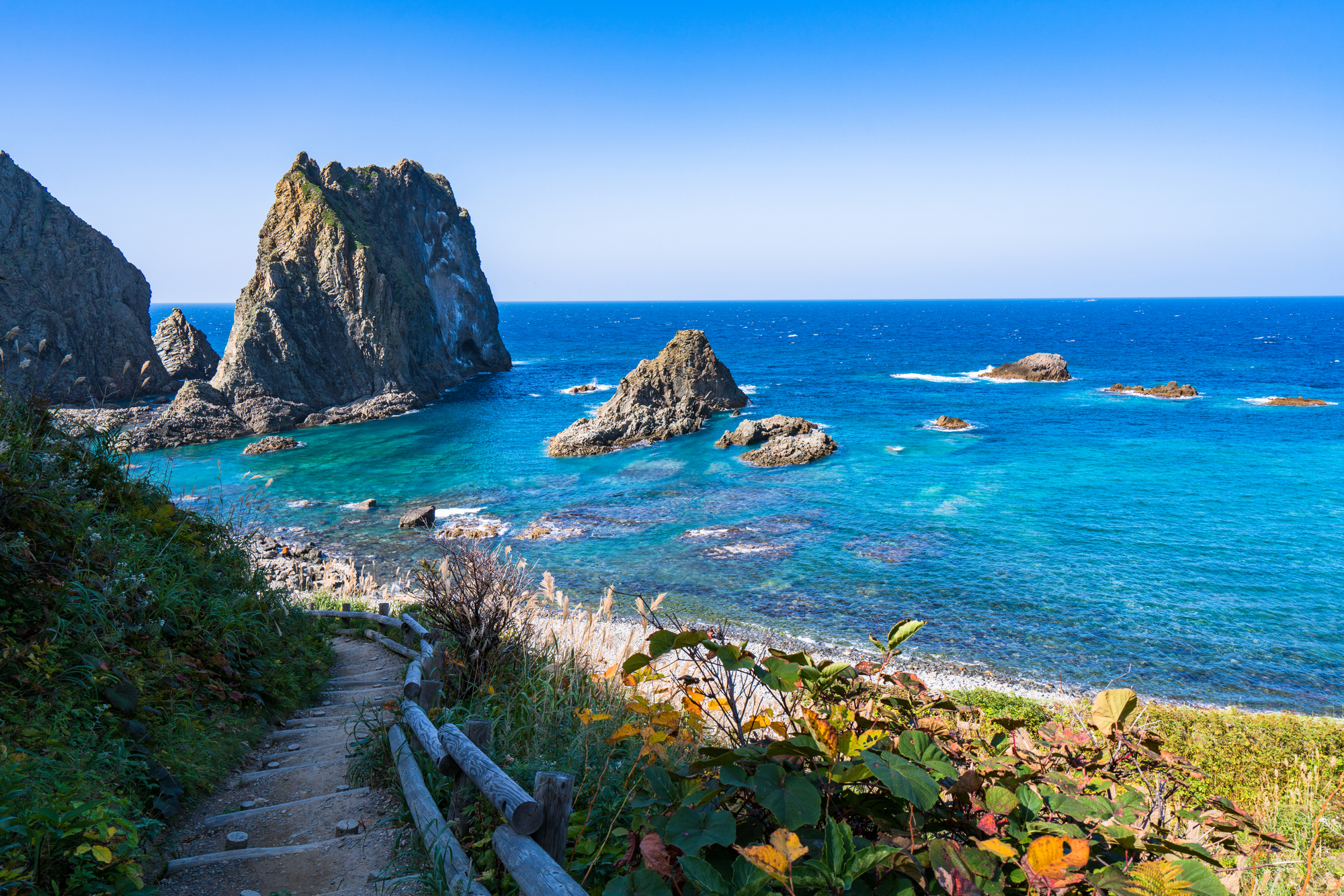 《北海道》島武意海岸・大海原