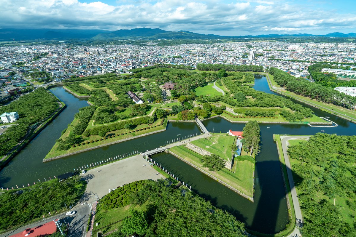 五稜郭タワーから見た星形城郭