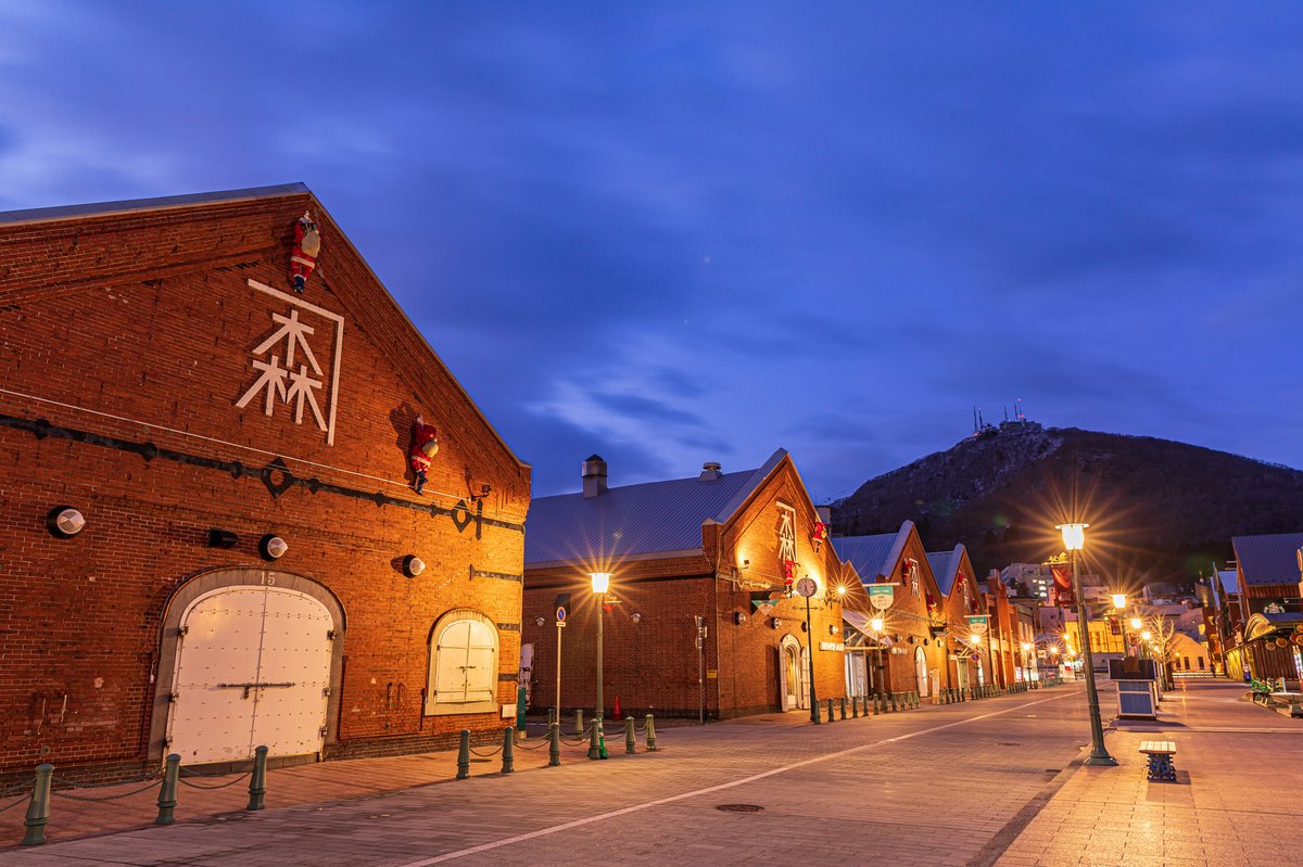 金森赤レンガ倉庫ライトアップ