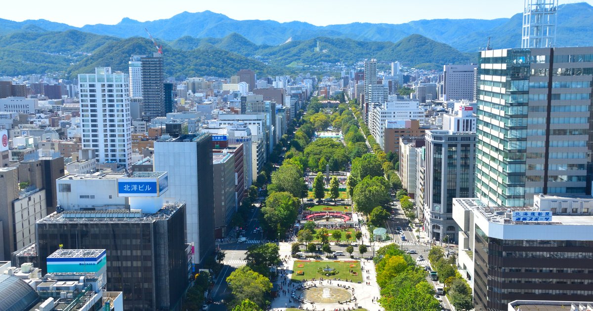札幌の街並み全景