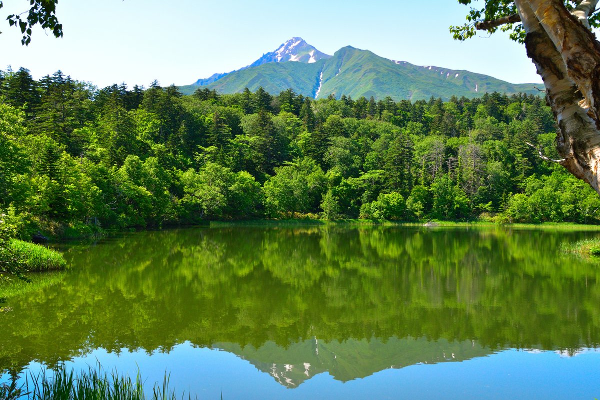 姫沼の逆さ利尻富士