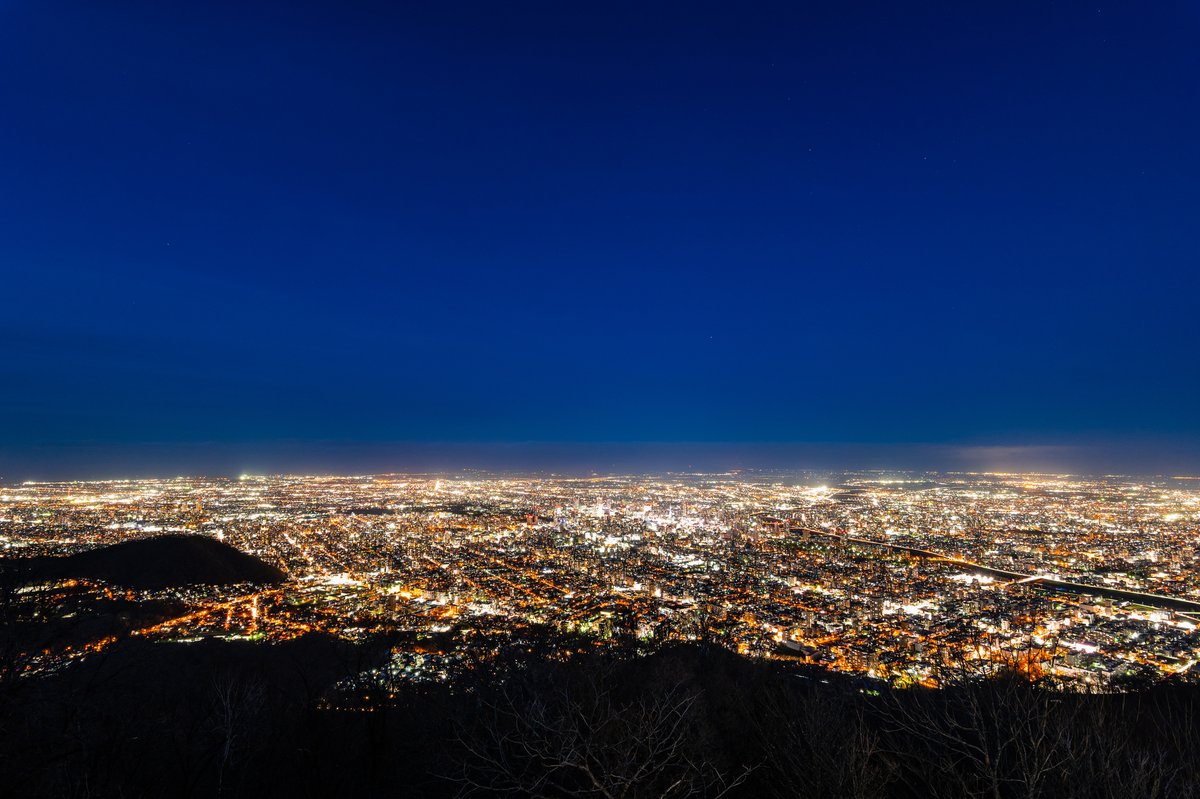 藻岩山からの札幌夜景