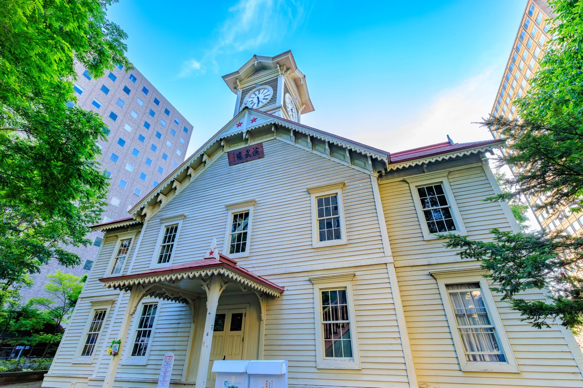 札幌中心部の散策風景