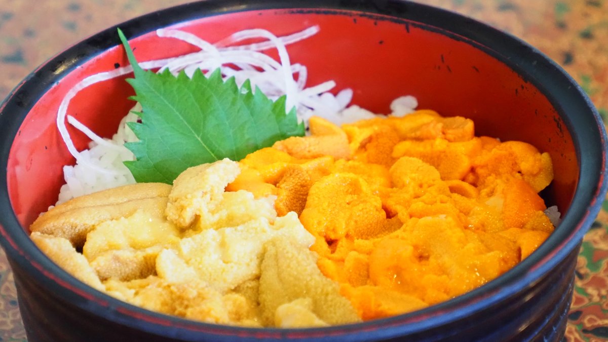 バフンウニとムラサキウニの比較