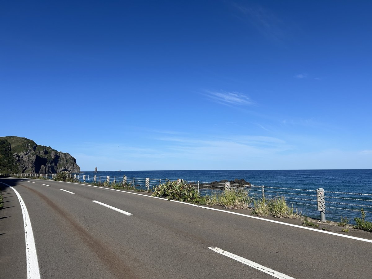 積丹半島の海岸線ドライブ